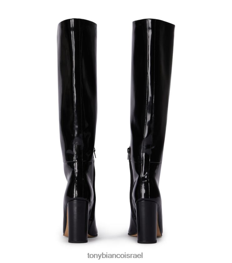 מגפיים בגובה הברך | נשים שחור היי ברק Tony Bianco מגפי בוס עגל 8BNR8T437